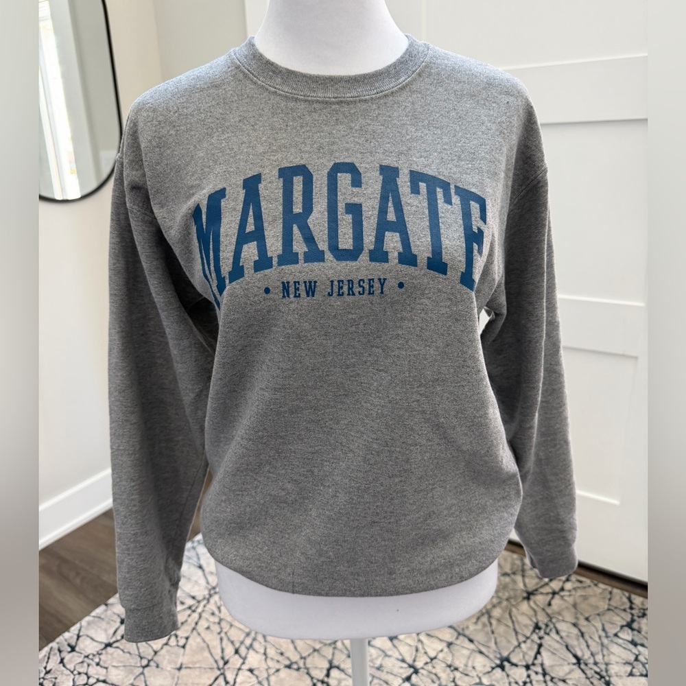 Margate Gray Crewneck Sweatshirt - Youth Large